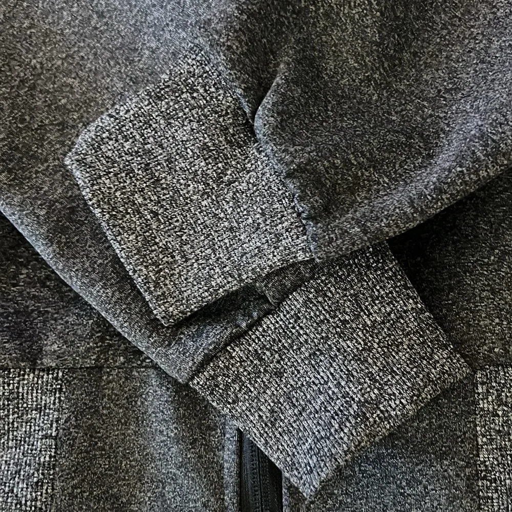 FRIED Denim Dark Heathered Gray Hoodie Sweatshirt Jacket